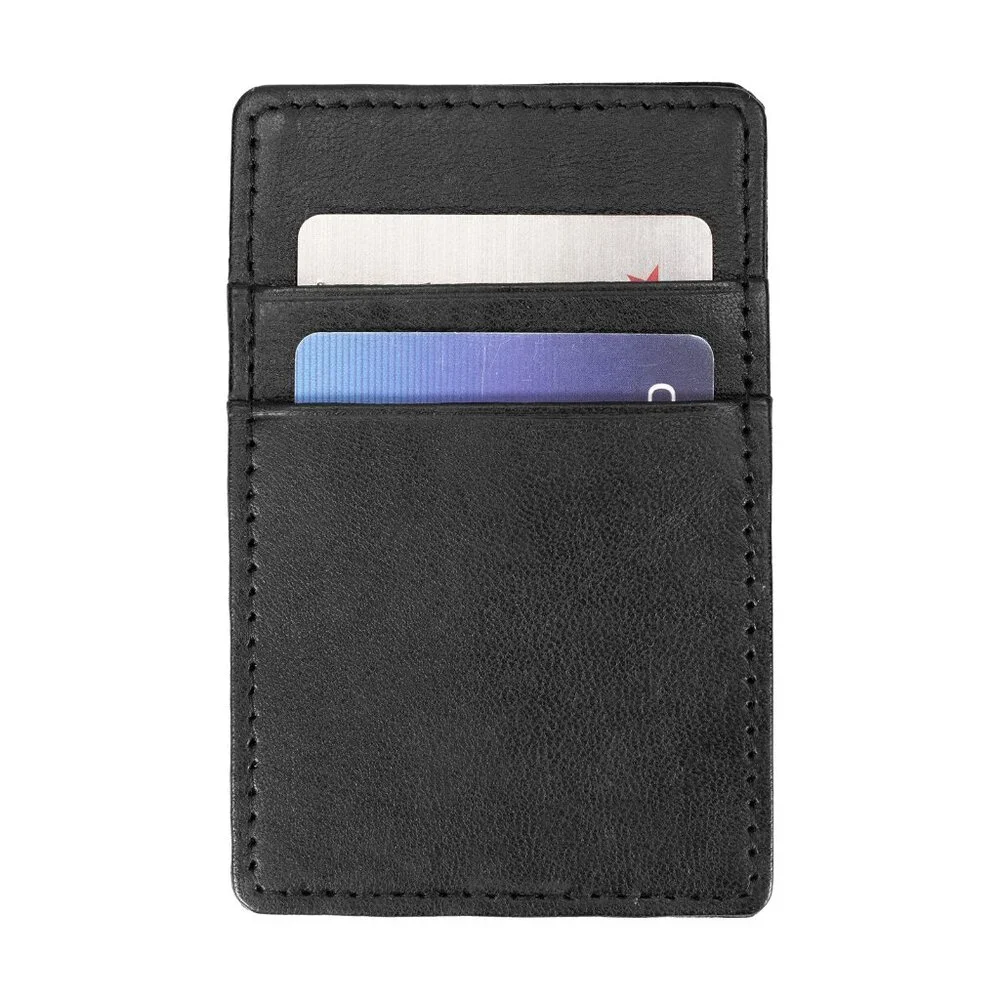 Genuine Leather Magic Wallet, Black Buy 1 Get 1 Free